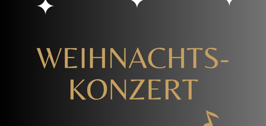 Blau Gold Weiß Modern Schlicht Weihnachten Musik Konzert Event Flyer - 1